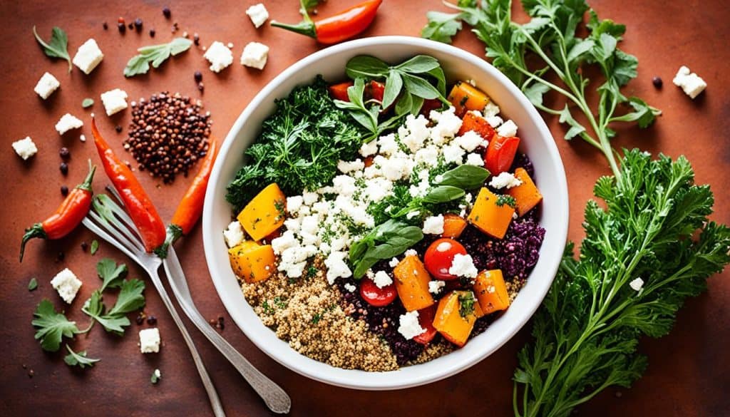 Mediterranean quinoa bowls
