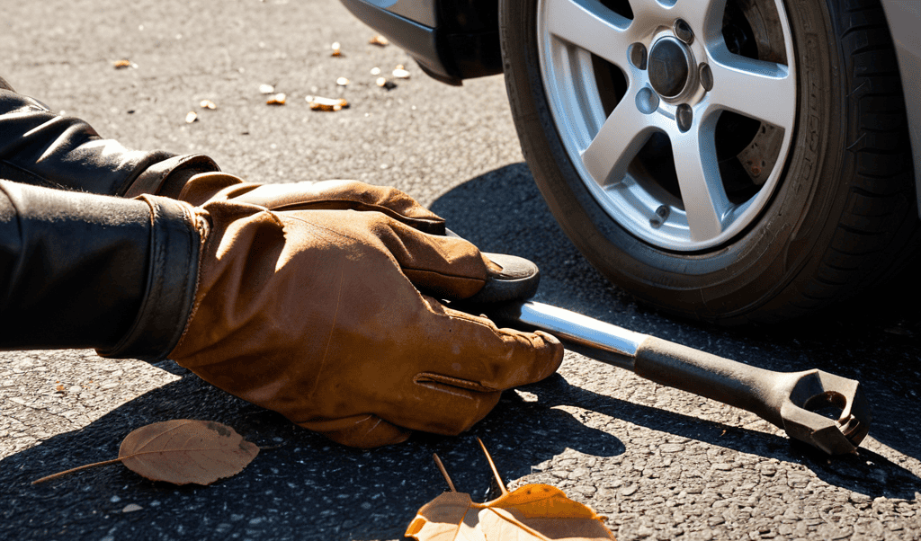 a guide to changing a flat tire