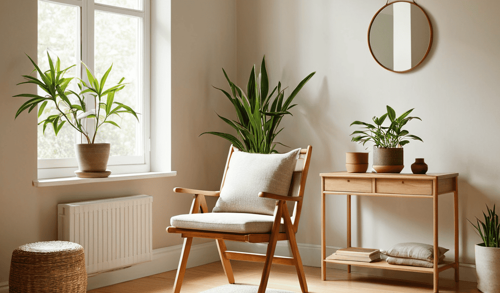 Minimalist lifestyle serene nature scene