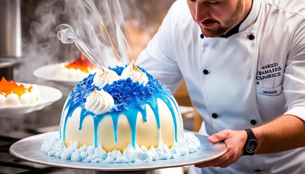 Baked Alaska dessert origins