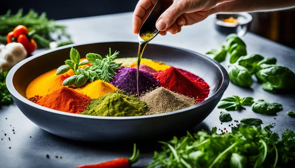 Experimenting with flavors in cooking