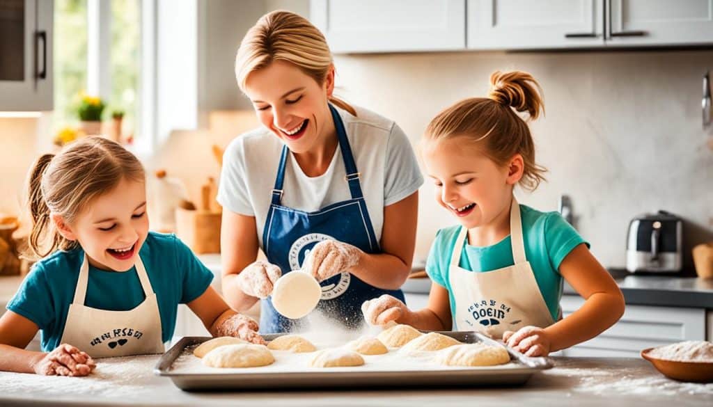 family baking experience with kids