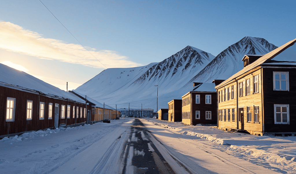 Svalbard Pyramiden Tour abandoned townscape
