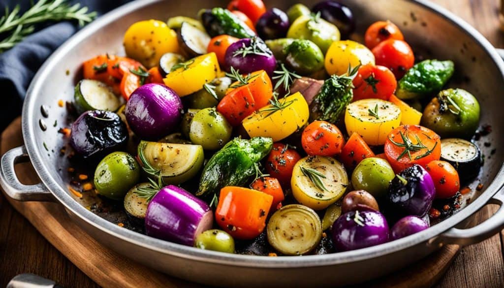 roasting vegetables