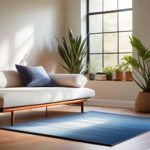 Modern bedroom, circadian lighting for home wellness